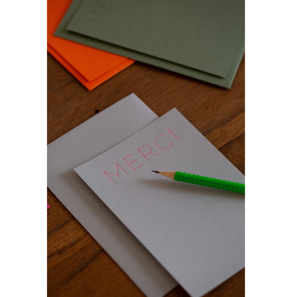 Merci Notecards (various colours)