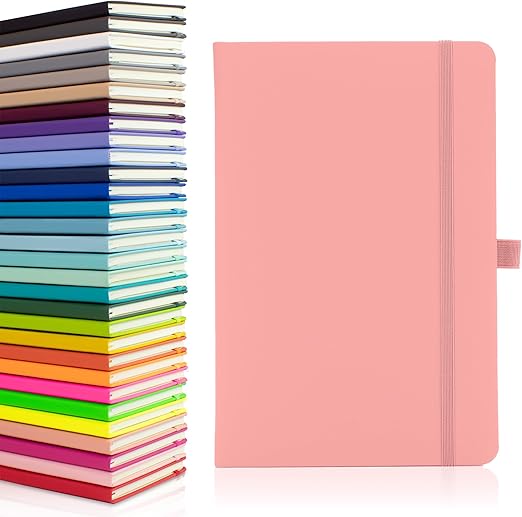Nesona Notes London Eco A5 Hardcover Notebook – Lined, Dark Grey