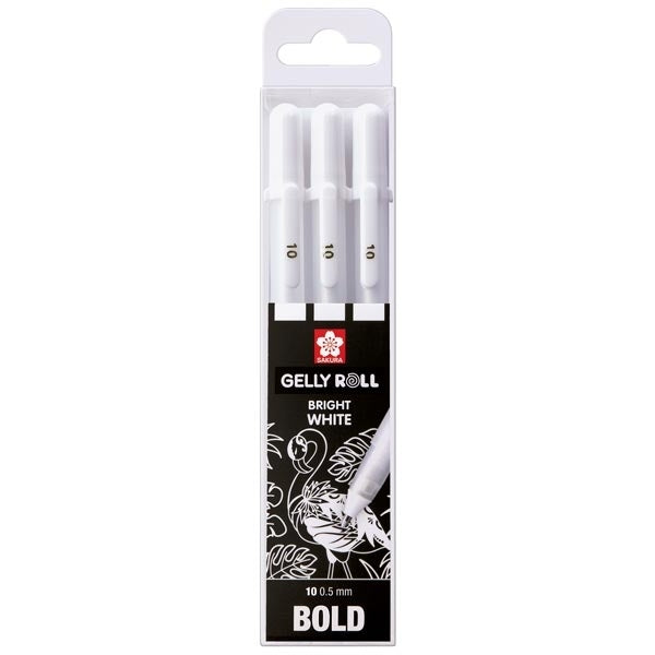 Sakura Gelly Roll Basic Set 3 Bright White Gel Pens
