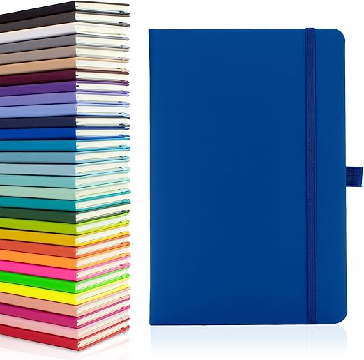 Nesona Notes London Eco A5 Hardcover Notebook – Lined, Dark Grey