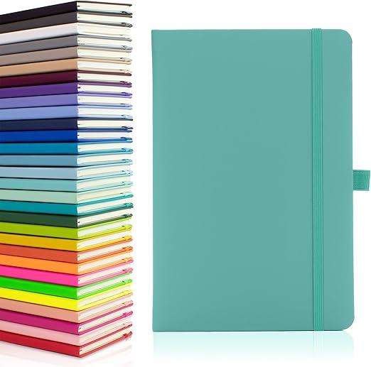 Nesona Notes London Eco A5 Hardcover Notebook – Lined, Dark Grey